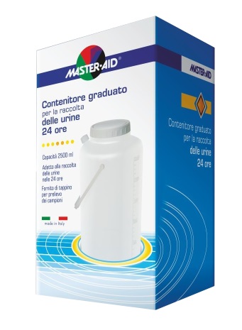 CONTENITORE RACCOLTA URINA MASTER-AID 24 H 2500 ML - Farmacia-flash.it