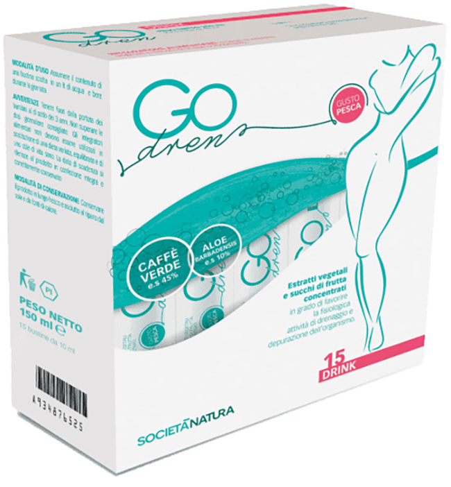 GO DREN DRINK 15 BUSTINE DA 10 ML - Farmacia-flash.it