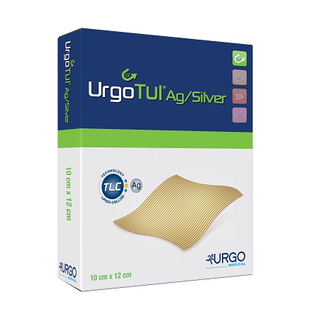 MEDICAZIONE STERILE URGOTUL AG/SILVER 10X12 CM 5 PEZZI - Farmacia-flash.it