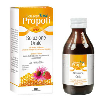 GOLASEPT TUSS PROPOLI BABY SOLUZIONE ORALE 150 ML - Farmacia-flash.it