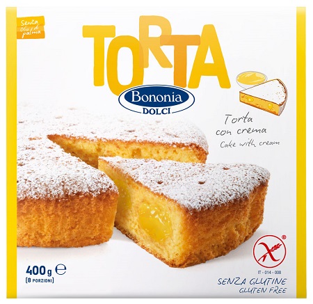 BONONIA TORTA CON CREMA SENZA GLUTINE 400 G - Farmacia-flash.it