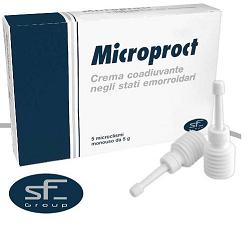 CREMA RETTALE MICROPROCT IN MICROCLISMI COADIUVANTE NEGLI STATI EMORROIDARI 6 PEZZI DA 8 G - Farmacia-flash.it