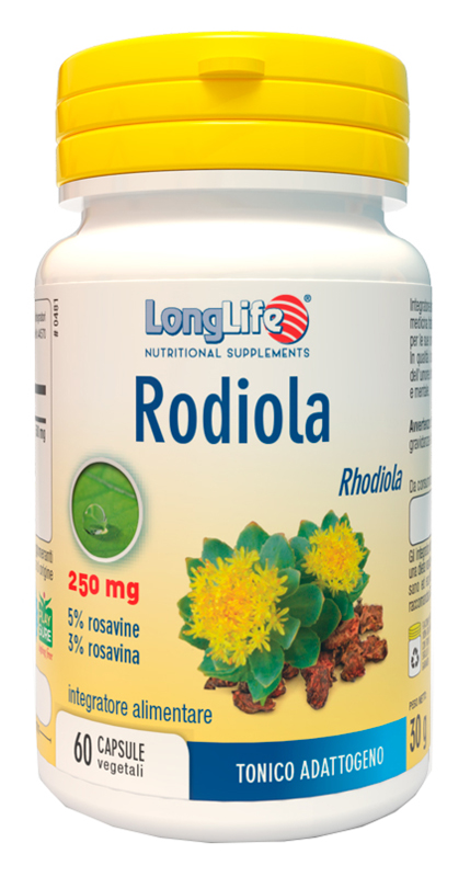 LONGLIFE RODIOLA 60 CAPSULE VEGETALI - Farmacia-flash.it