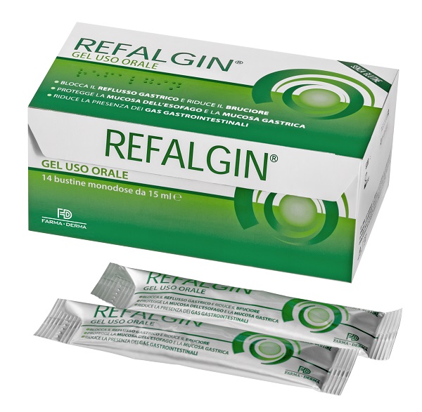 REFALGIN GEL OROSOLUBILE ANTIREFLUSSO 14 BUSTINE 15 ML - Farmacia-flash.it