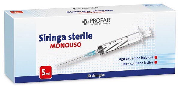 SIRINGA MONOUSO 5 ML PROFAR - Farmacia-flash.it