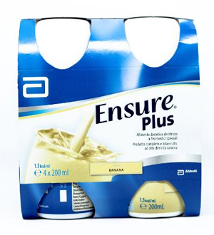 ENSURE PLUS BANANA 4 BOTTIGLIE DA 200 ML - Farmacia-flash.it