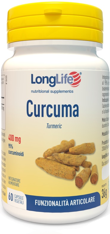 LONGLIFE CURCUMA 60 CAPSULE VEGETALI - Farmacia-flash.it