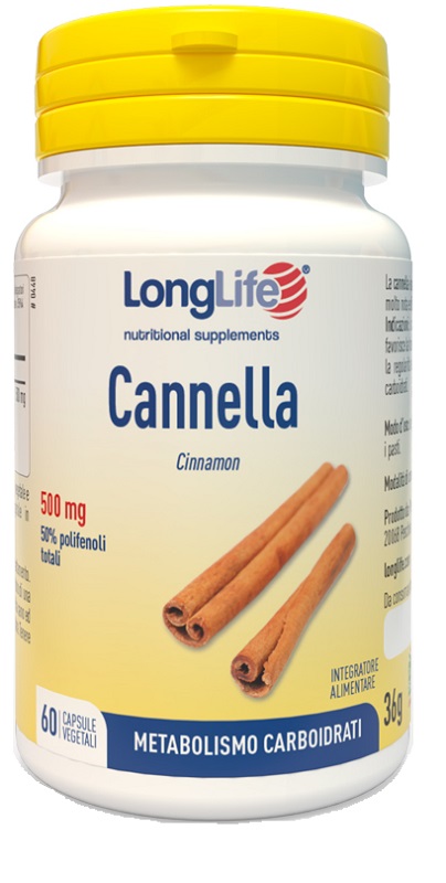 LONGLIFE CANNELLA 60 CAPSULE - Farmacia-flash.it
