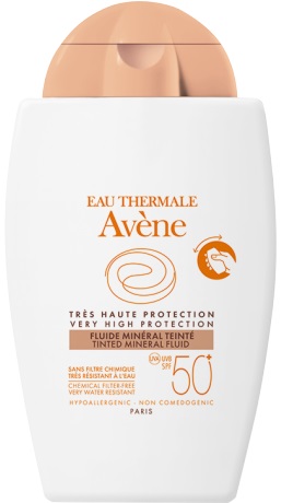 EAU THERMALE AVENE SOLARE FLUIDO MINERALE 50+ COLORATO 40 ML - Farmacia-flash.it