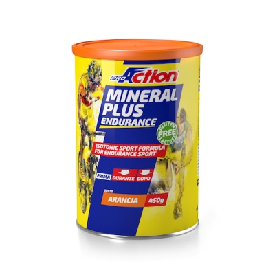 PROACTION MINERAL PLUS ENERGETICO E SALINO ISOTONICO ALL'ARANCIA 450 G - Farmacia-flash.it