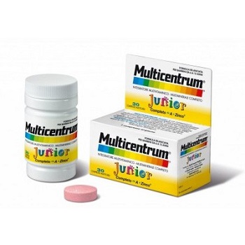 MULTICENTRUM JUNIOR 30 COMPRESSE - Farmacia-flash.it