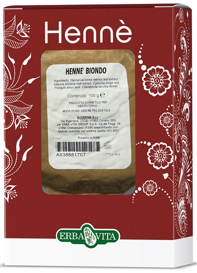 HENNE COLORANTE CAPELLI BIONDO 100 G - Farmacia-flash.it