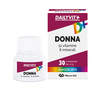 DAILYVIT+ DONNA MULTIVITAMINICO E MULTIMINERALE 30 COMPRESSE RIVESTITE - Farmacia-flash.it