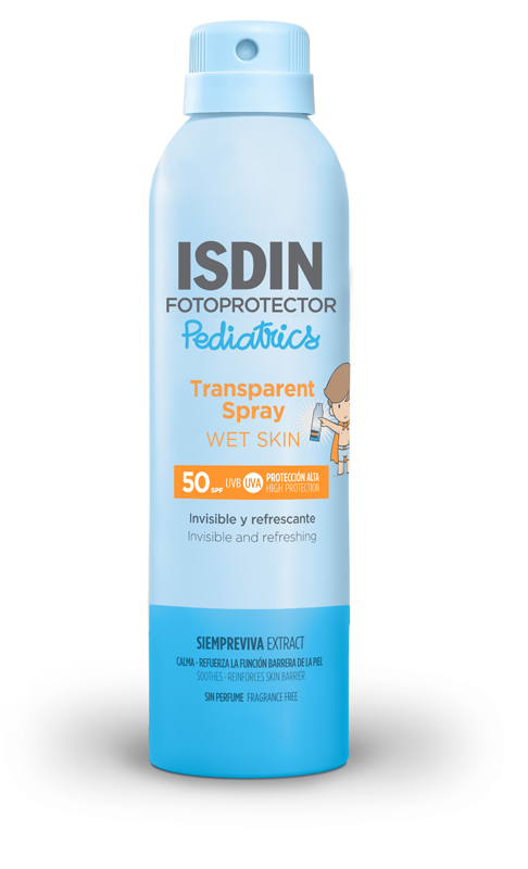 FOTOPROTECTOR PEDIATRICS TRANSPARENT SPRAY WET SKIN SPF50 250 ML - Farmacia-flash.it