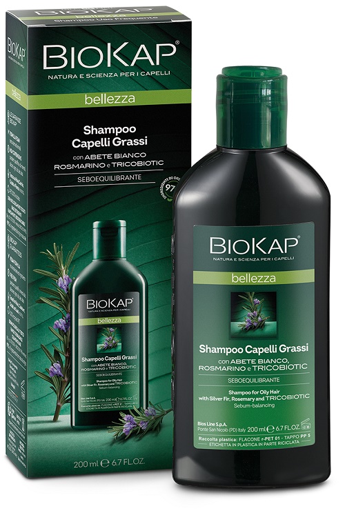 BIOKAP BELLEZZA SHAMPOO CAPELLI GRASSI CON TRICOBIOTIC 200 ML - Farmacia-flash.it