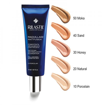 RILASTIL MAQUILLAGE FONDOTINTA RIEQUILIBRANTE MATTIFIANT 20 30 ML - Farmacia-flash.it