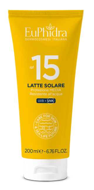 EUPHIDRA KALEIDO LATTE SOLARE SPF15 200 ML - Farmacia-flash.it