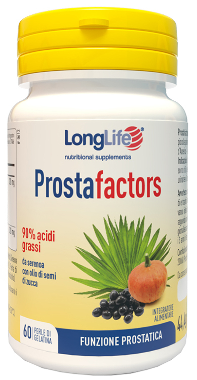 LONGLIFE PROSTAFACTORS 60 PERLE DI GELATINA - Farmacia-flash.it