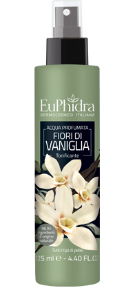 EUPHIDRA ACQUA PROFUMATA VANIGLIA IN FLACONE CON ETICHETTA POMPA SPRAY - Farmacia-flash.it
