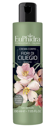 EUPHIDRA CREMA CORPO IDRATANTE CILIEGIO IN FLACONE CON ETICHETTA - Farmacia-flash.it