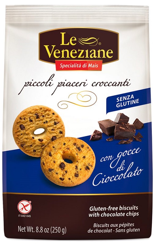 LE VENEZIANE BISCOTTI GOCCE DI CIOCCOLATO 250 G - Farmacia-flash.it