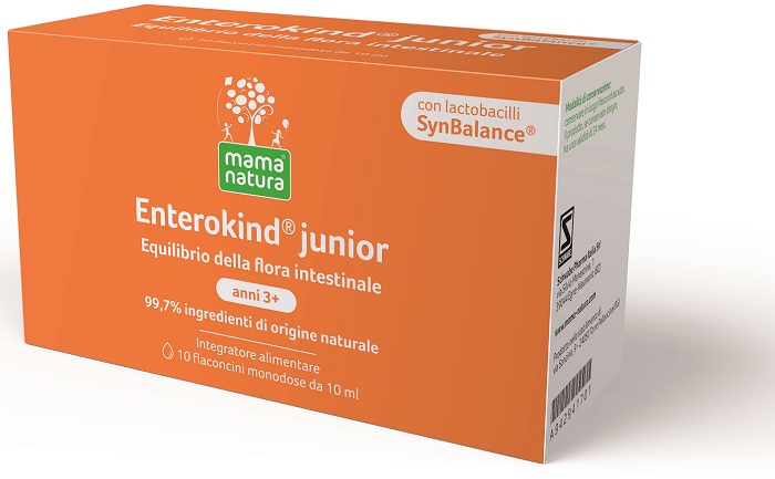 MAMA NATURA ENTEROKIND JUNIOR 10 FLACONCINI 10 ML - Farmacia-flash.it