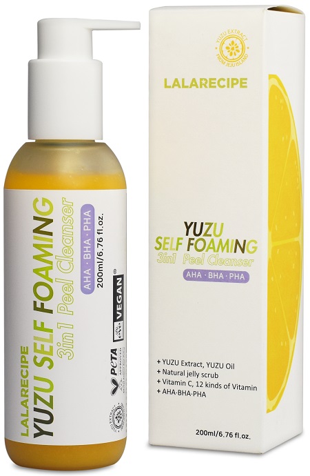 LALARECIPE YUZU SELF FOAM 3IN1 PEEL CLEANSER 200 ML - Farmacia-flash.it