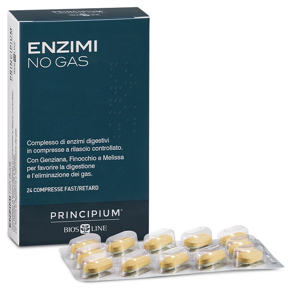 PRINCIPIUM ENZIMI NO GAS FAST/RETARD 24 COMPRESSE - Farmacia-flash.it