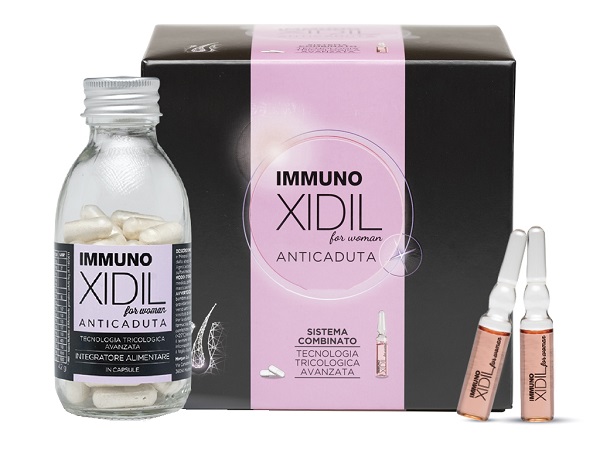IMMUNOXIDIL DONNA KIT 60 CAPSULE + 15 FIALE - Farmacia-flash.it