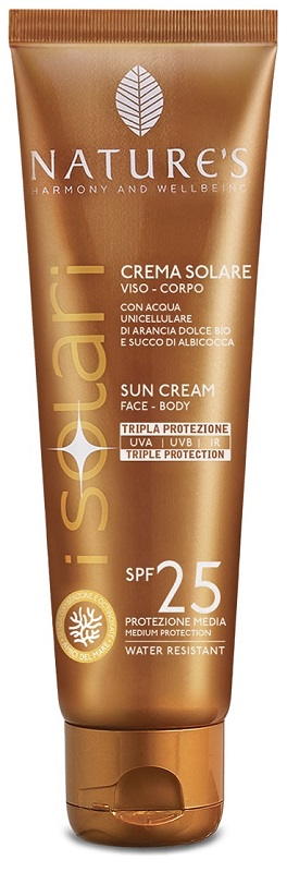 NATURE'S I SOLARI CREMA VISO CORPO SPF 25 75 ML EDIZIONE LIMITATA TRAVEL SIZE - Farmacia-flash.it