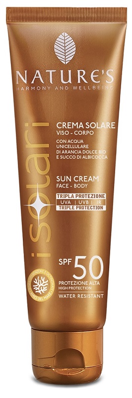 NATURE'S I SOLARI CREMA VISO CORPO SPF 50 75 ML EDIZIONE LIMITATA TRAVEL SIZE - Farmacia-flash.it