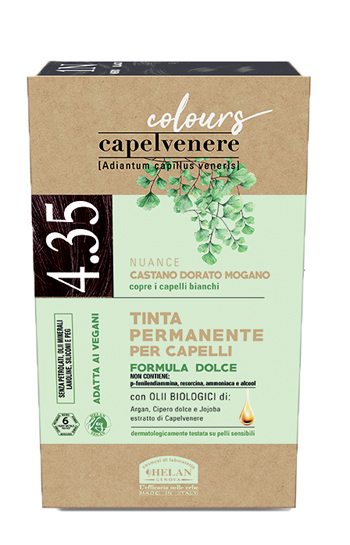 CAPELVENERE COLOURS TINTA CAPELLI 4,35N CASTANO DORATO MOGANO - Farmacia-flash.it