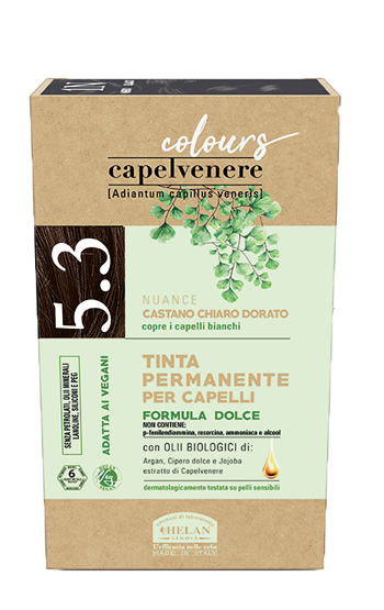 CAPELVENERE COLOURS TINTA CAPELLI 5,3N CASTANO CHIARO DORATO - Farmacia-flash.it