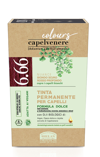 CAPELVENERE COLOURS TINTA CAPELLI 6,66N BIONDO SCURO ROSSO PROFONDO - Farmacia-flash.it