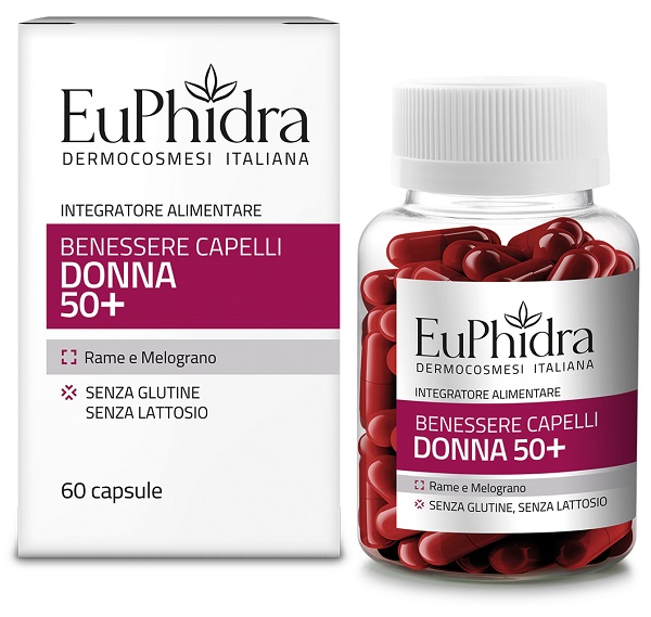 EUPHIDRA CAPELLI DONNA 50+ 60 CAPSULE - Farmacia-flash.it
