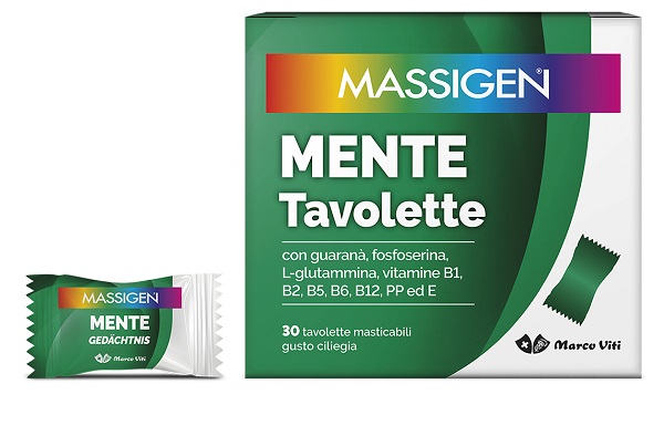 MASSIGEN MENTE 30 TAVOLETTE MASTICABILI - Farmacia-flash.it