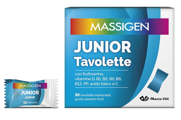 MASSIGEN JUNIOR 30 TAVOLETTE MASTICABILI - Farmacia-flash.it