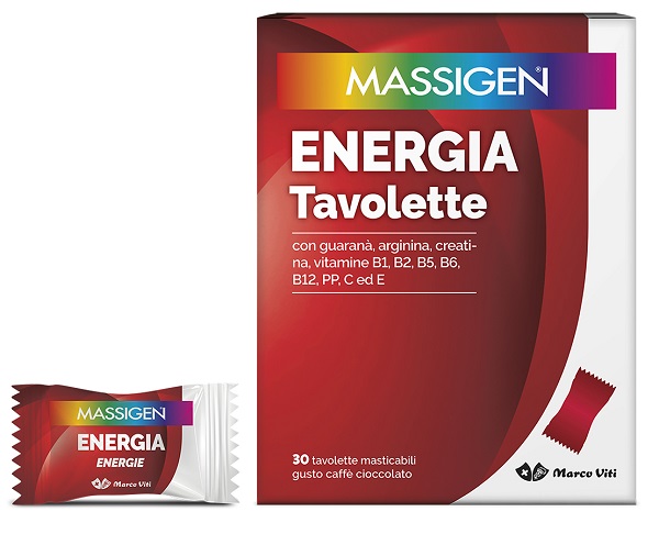 MASSIGEN ENERGIA 30 TAVOLETTE MASTICABILI - Farmacia-flash.it