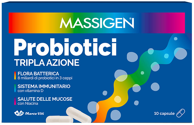 MASSIGEN PROBIOTICI 10 CAPSULE PREZZO PIENO - Farmacia-flash.it