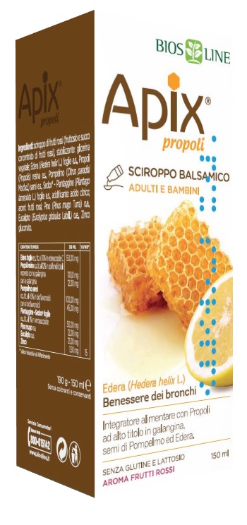 APIX PROPOLI SCIROPPO BALSAMICO SENZA CONSERVANTI 150 ML - Farmacia-flash.it