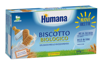 HUMANA BISCOTTO BABY BIO 2 SACCHETTI DA 180 G - Farmacia-flash.it
