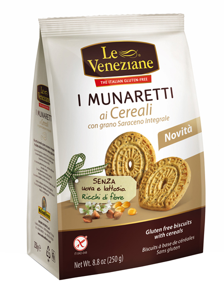 LE VENEZIANE MUNARETTI BISCOTTI CEREALI GRANO SARACENO INTEGRALE 250 G - Farmacia-flash.it