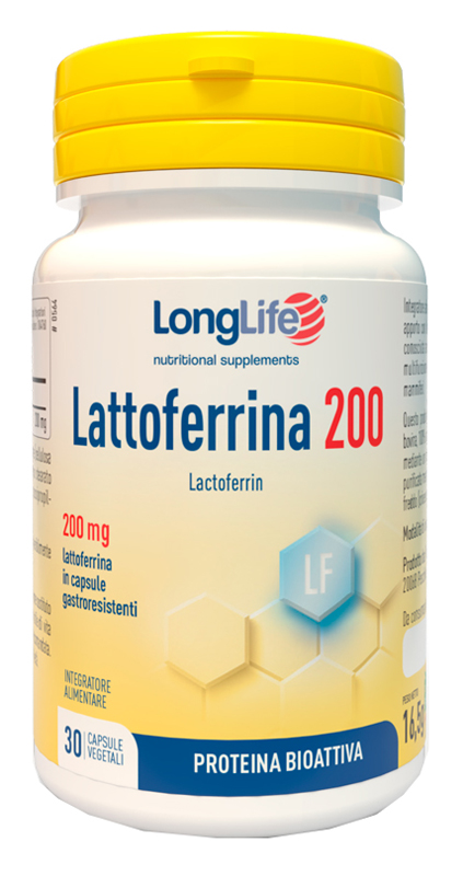 LONGLIFE LATTOFERRINA200 30 CAPSULE VEGETALI DA 550 MG - Farmacia-flash.it