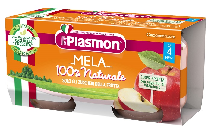 PLASMON OMOGENEIZZATO MELA 2 X 80 G - Farmacia-flash.it