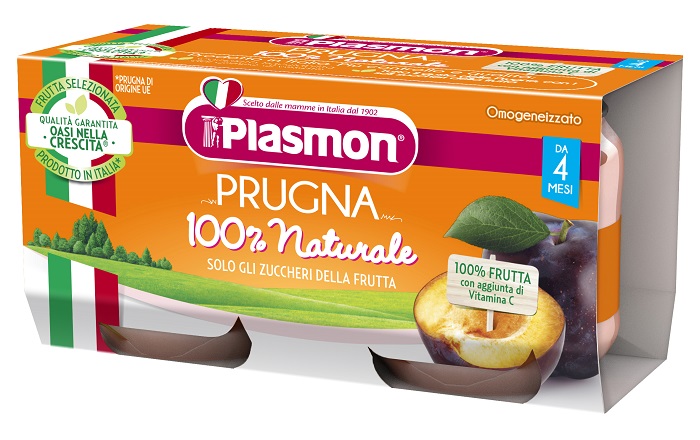 PLASMON OMOGENEIZZATO PRUGNA 2 X 80 G - Farmacia-flash.it