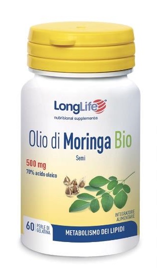 LONGLIFE OLIO DI MORINGA BIO 60 PERLE - Farmacia-flash.it