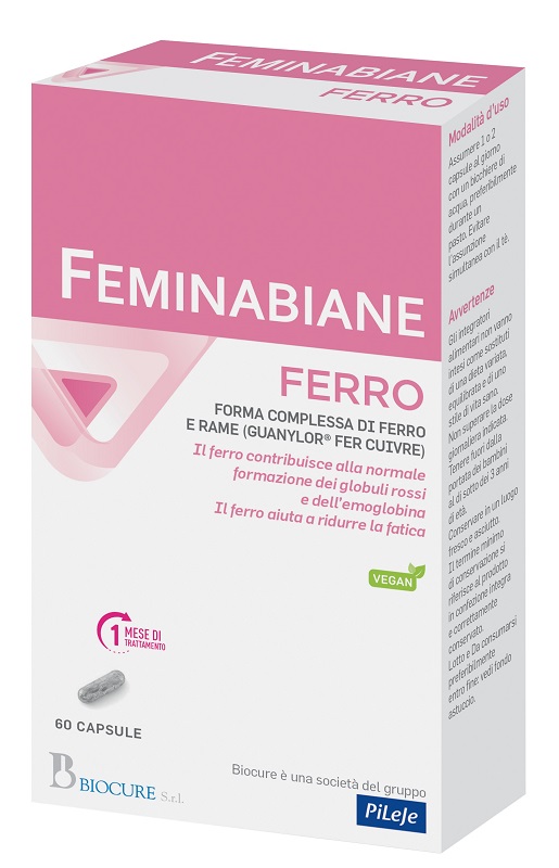 FEMINABIANE FERRO 60 CAPSULE - Farmacia-flash.it