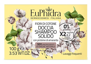 EUPHIDRA DOCCIA SHAMPOO SOLIDO FIORI DI COTONE 100 G - Farmacia-flash.it