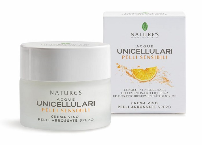 NATURE'S ACQUE UNICELLULARI CREMA VISO PELLI ARROSSATE SPF20 50 ML - Farmacia-flash.it