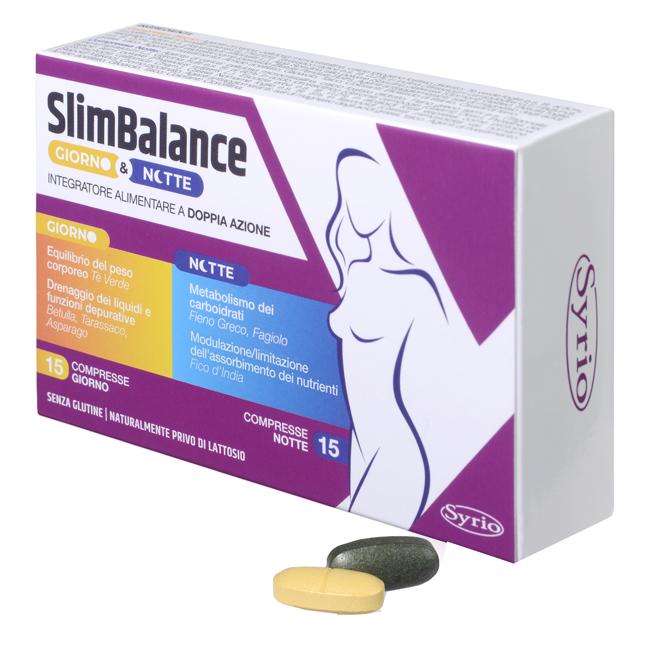 SLIM BALANCE GIORNO E NOTTE 15 COMPRESSE GIORNO 15 COMPRESSE NOTTE - Farmacia-flash.it